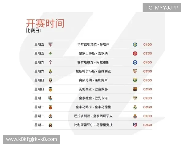 西甲K8官网最新赛程安排与比赛时间表全景呈现